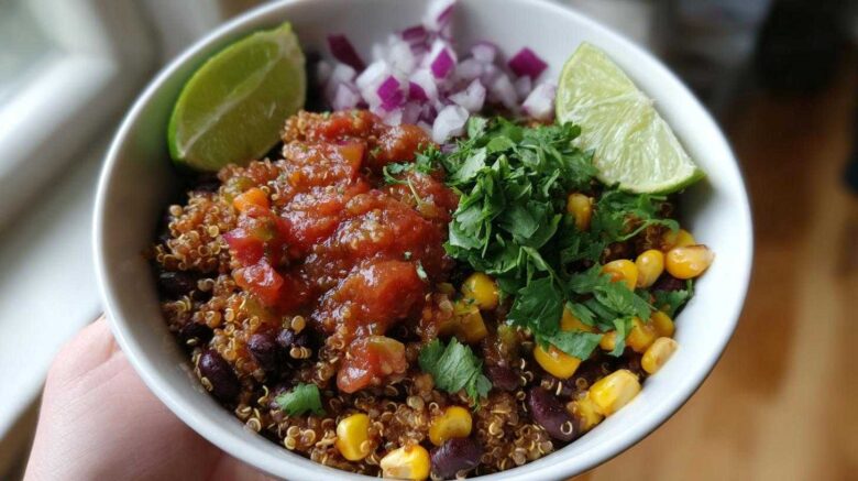 Quinoa Black Bean Burrito Bowl
