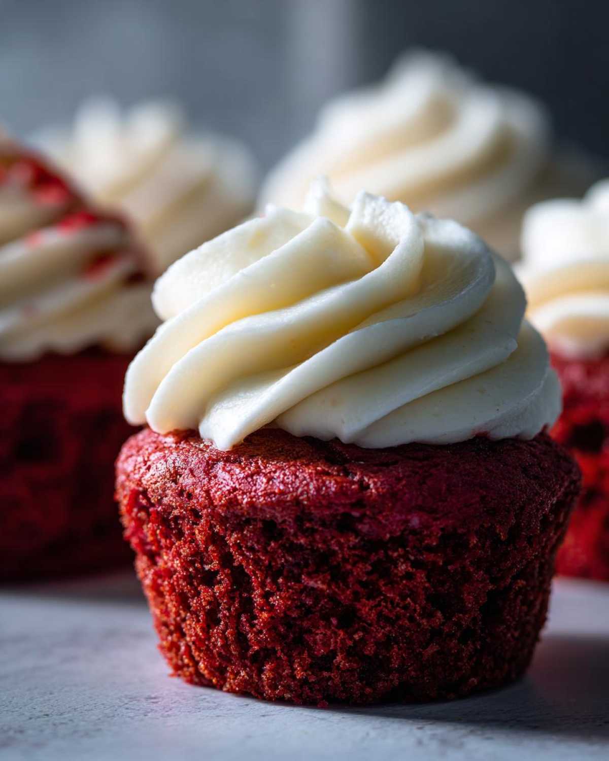 Red Velvet Cupcakes with Cream Cheese Frosting - detail 2