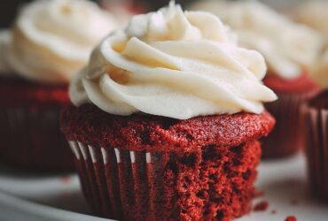 Red Velvet Cupcakes with Cream Cheese Frosting