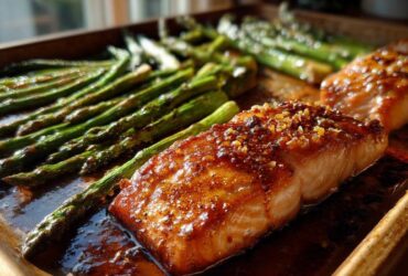 Sheet Pan Honey Garlic Salmon and Asparagus