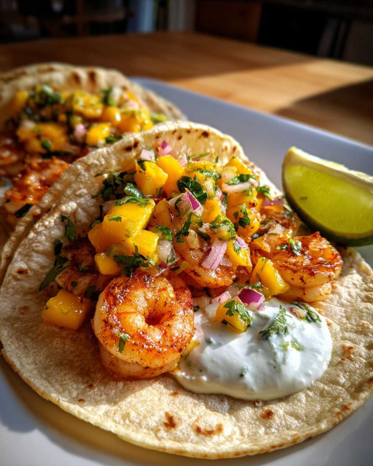 Shrimp Tacos with Mango Salsa - detail 1