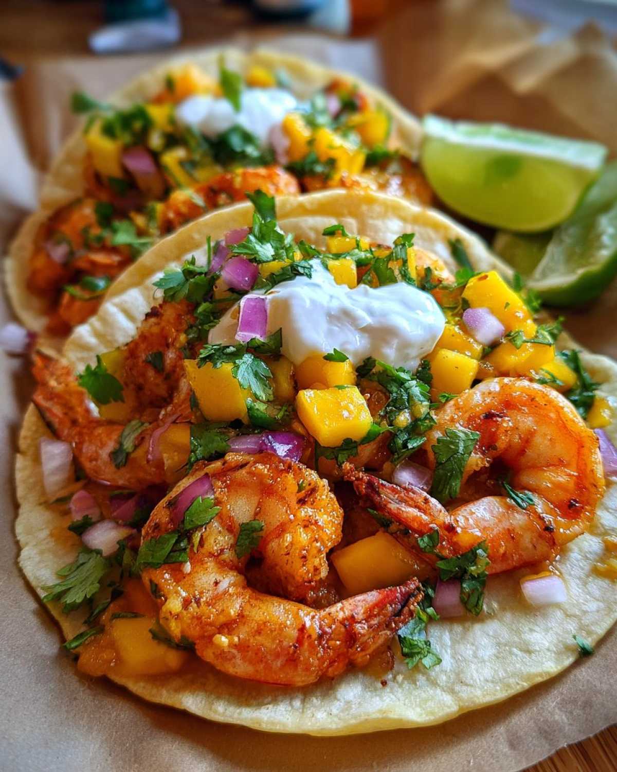 Shrimp Tacos with Mango Salsa - detail 3