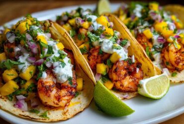 Shrimp Tacos with Mango Salsa