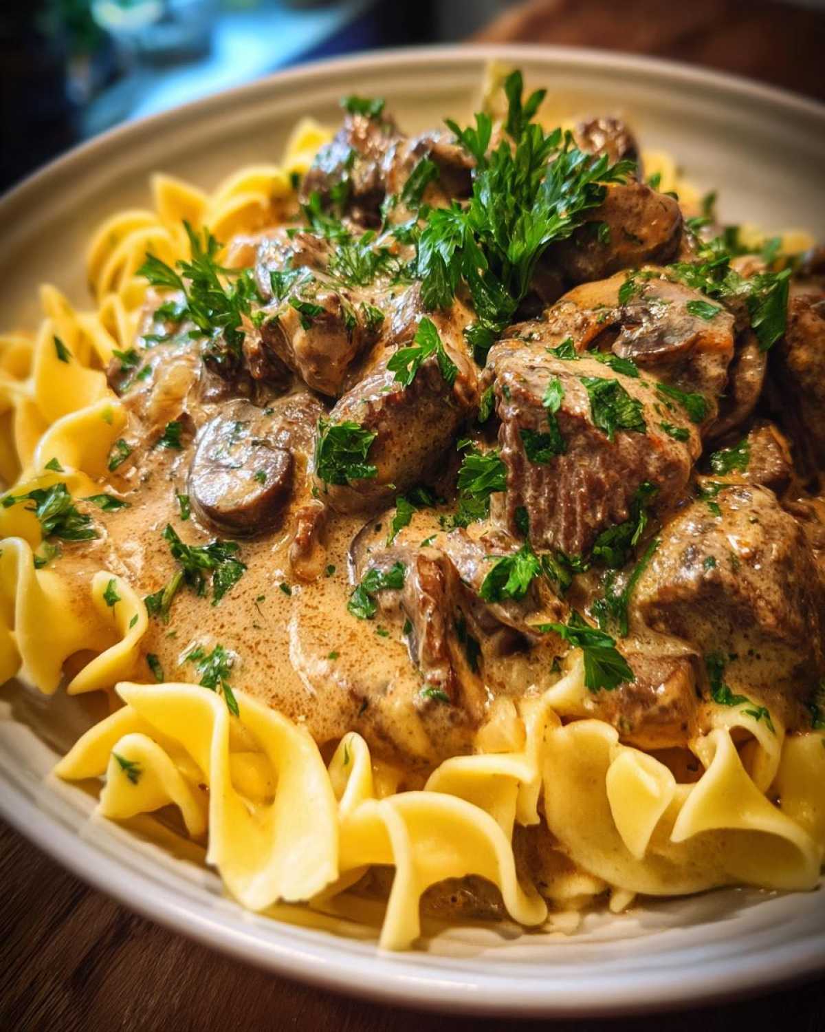 Slow Cooker Beef Stroganoff - detail 2
