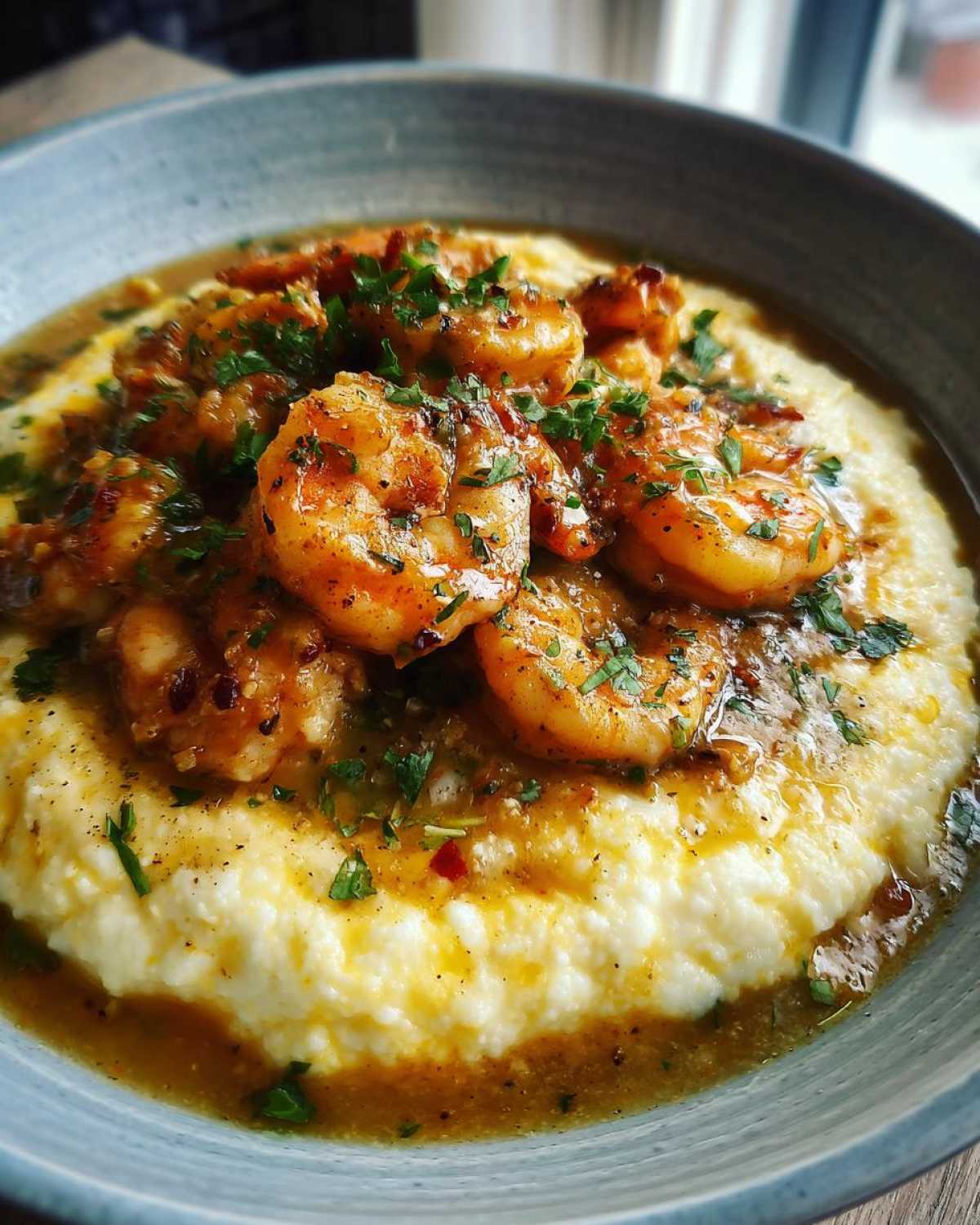 Southern Shrimp and Grits - detail 1