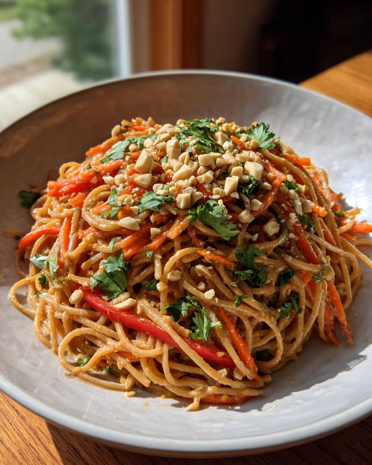 Spicy Thai Peanut Noodle Salad - detail 4