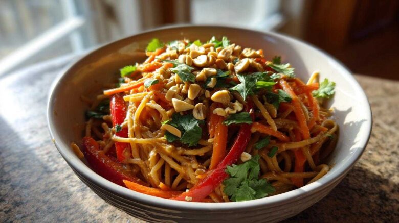 Spicy Thai Peanut Noodle Salad
