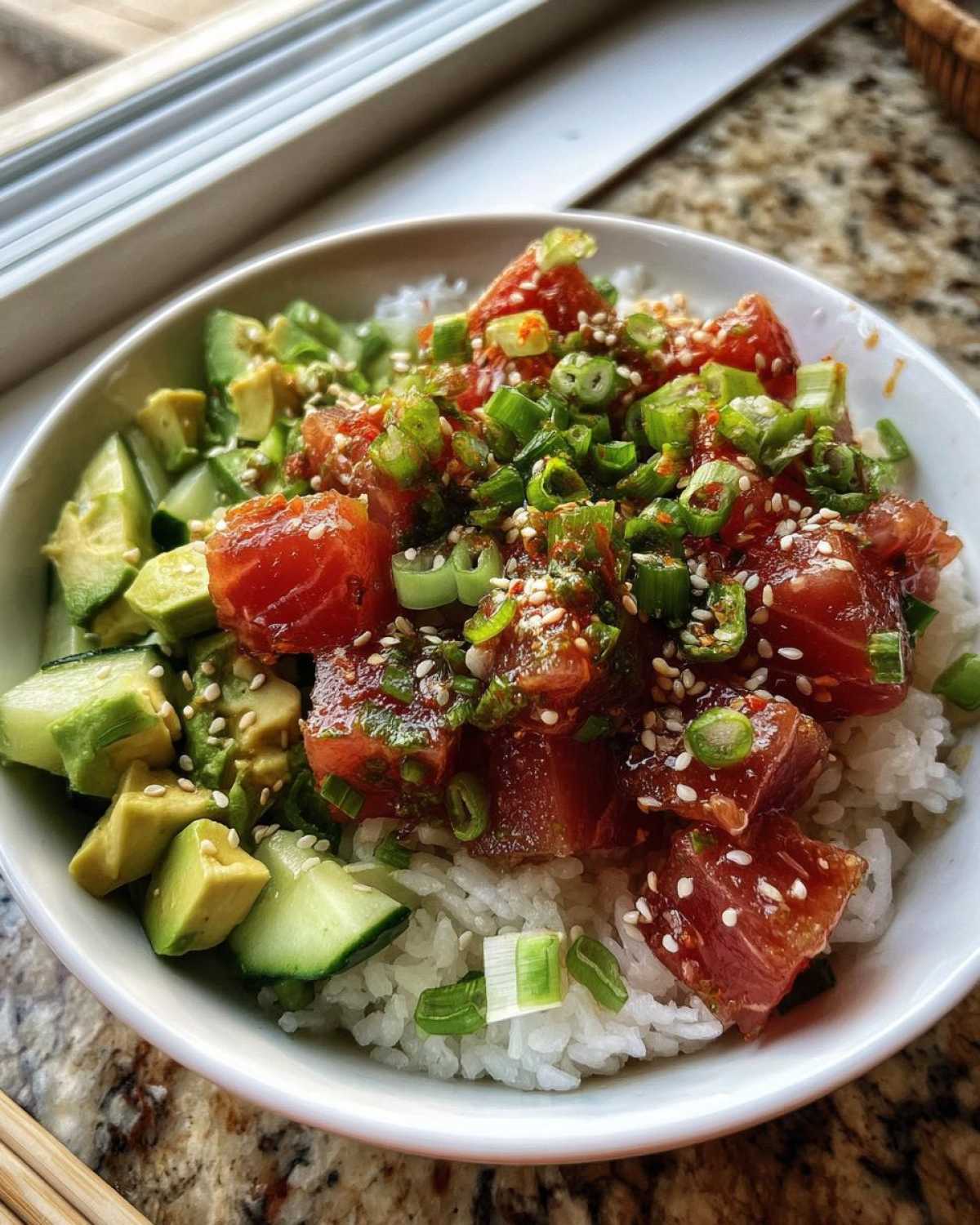 Spicy Tuna Poke Bowl - detail 1