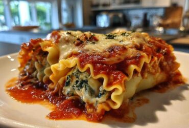 Spinach and Ricotta Lasagna Roll-Ups