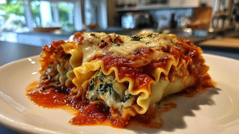 Spinach and Ricotta Lasagna Roll-Ups