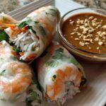 Summer Roll (Fresh Spring Roll) with Peanut Sauce