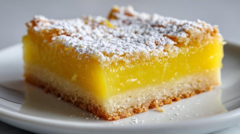 Tangy Lemon Bars with Shortbread Crust