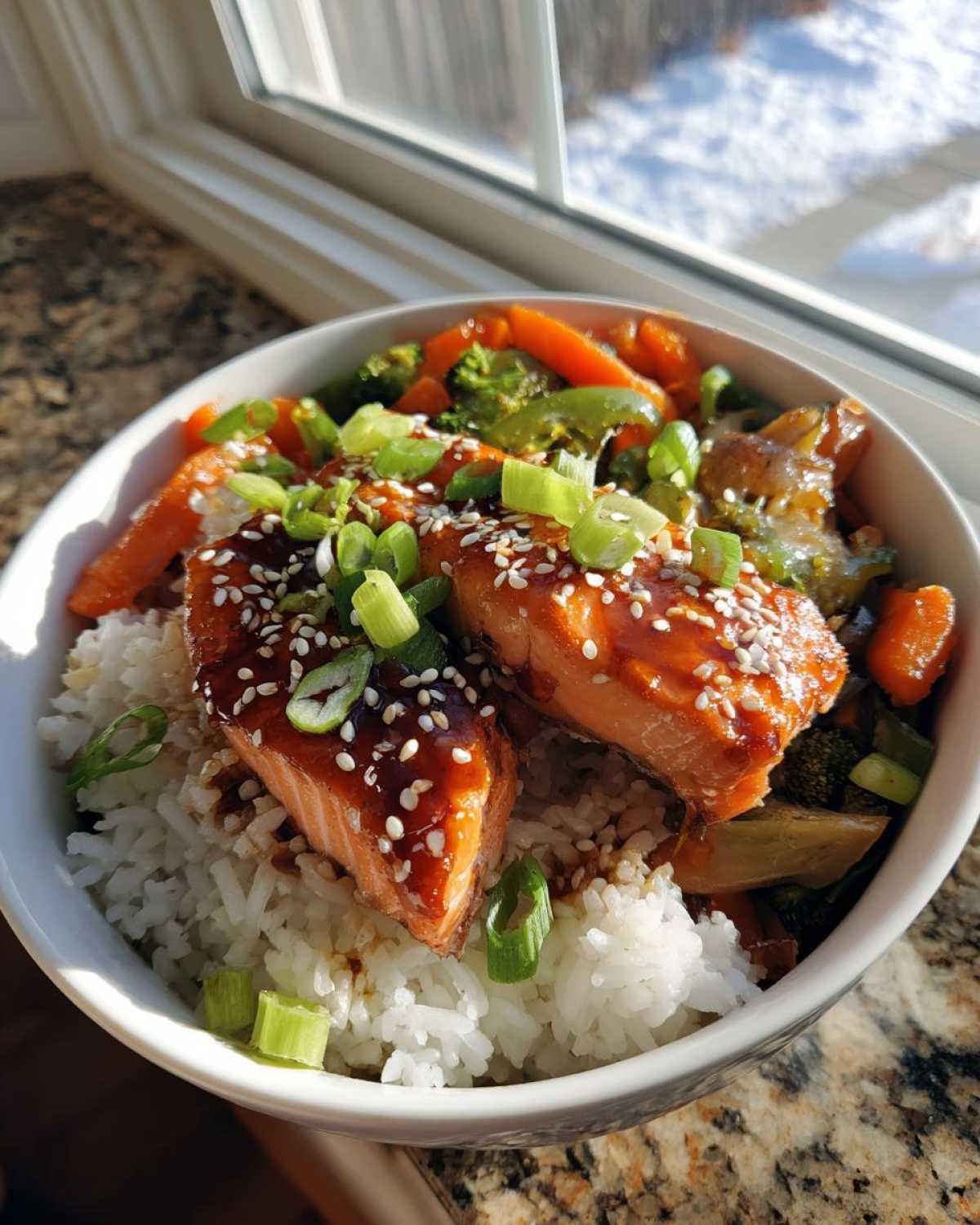 Teriyaki Glazed Salmon Bowl - detail 3