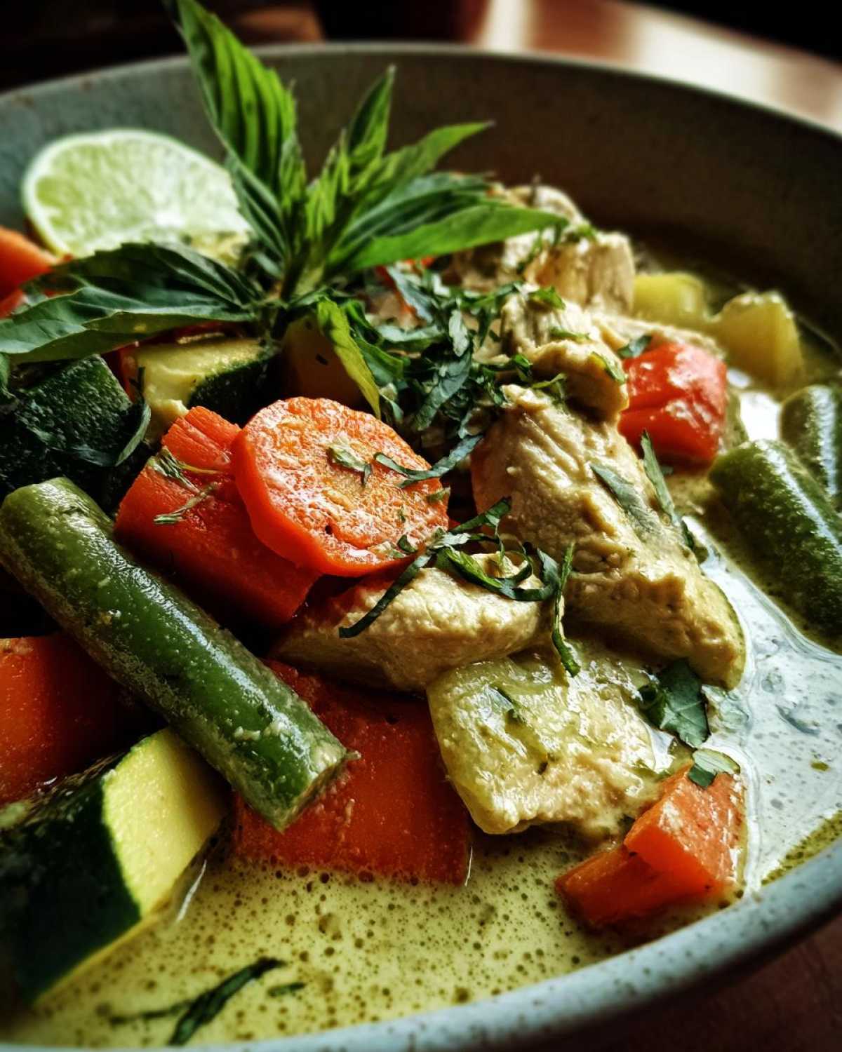 Thai Green Curry with Vegetables - detail 2