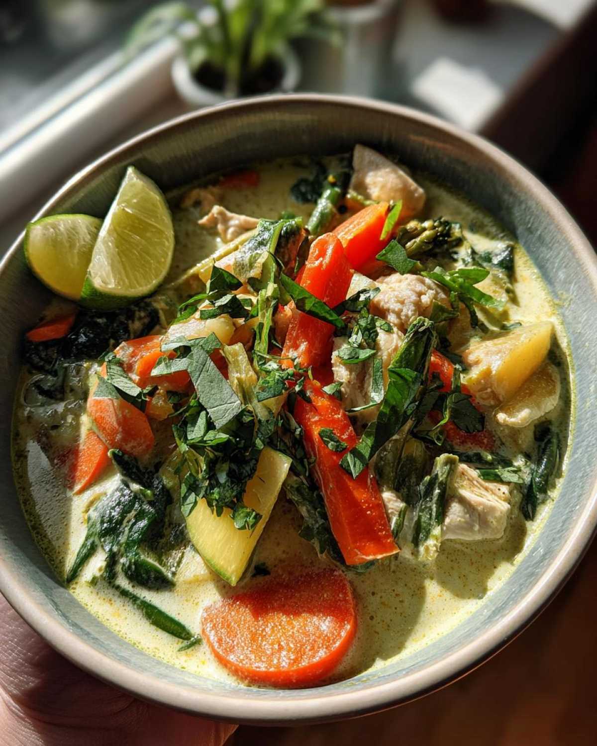 Thai Green Curry with Vegetables - detail 4