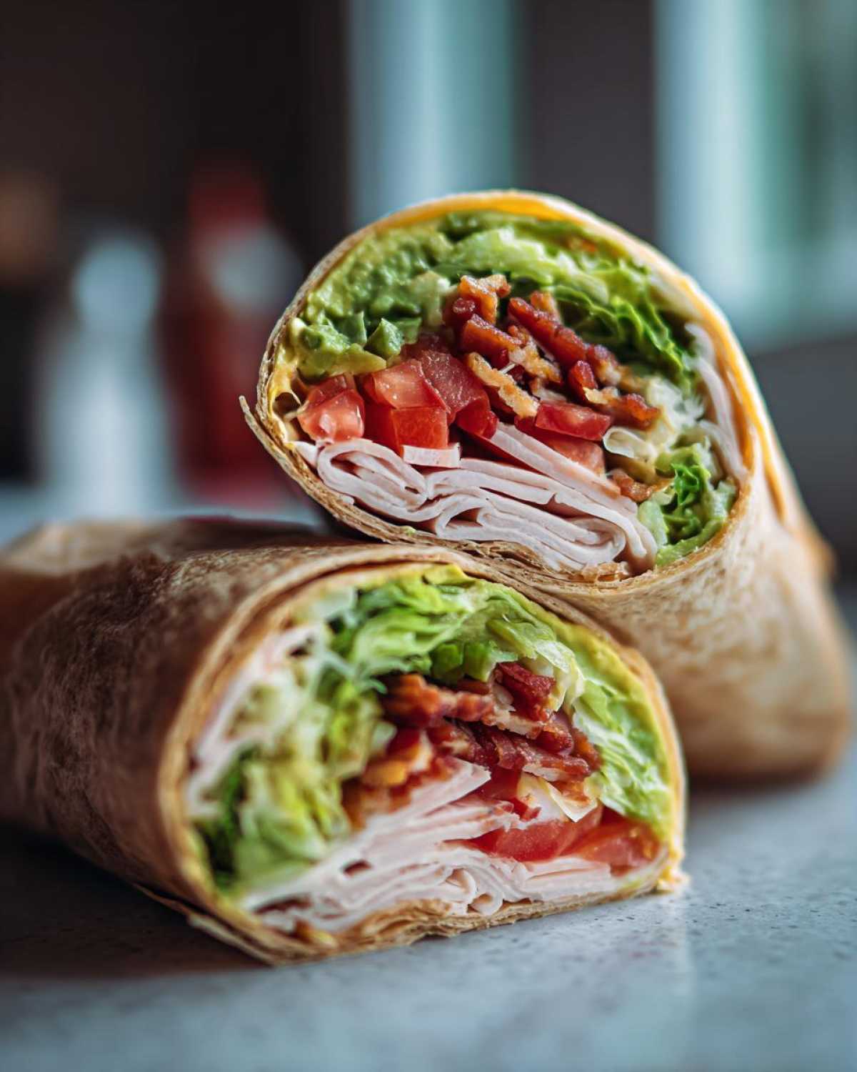 Turkey Avocado Club Wrap - detail 1