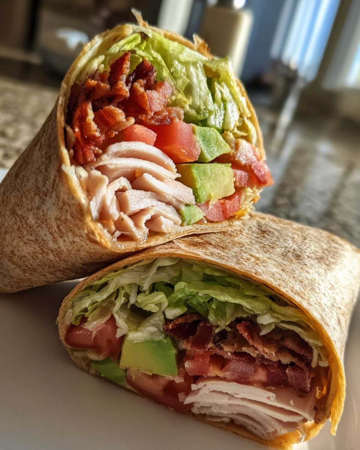 Turkey Avocado Club Wrap - detail 2