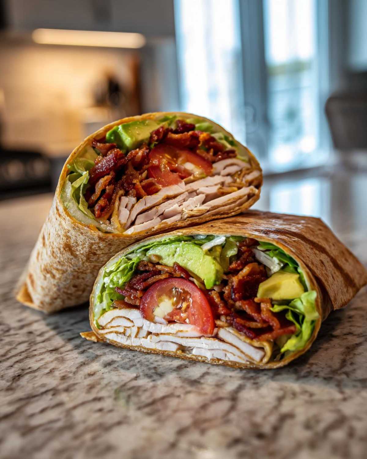 Turkey Avocado Club Wrap - detail 3