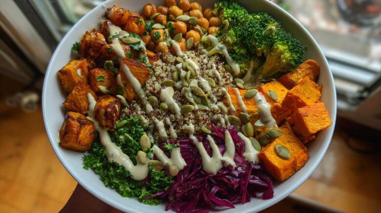 Vegan Buddha Bowl with Tahini Dressing