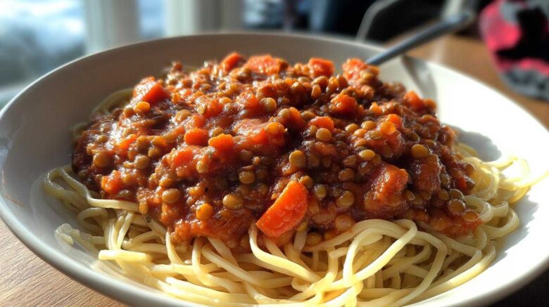 Vegan Lentil Bolognese