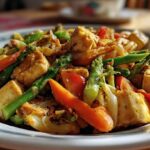Vegetable Stir-Fry with Peanut Sauce