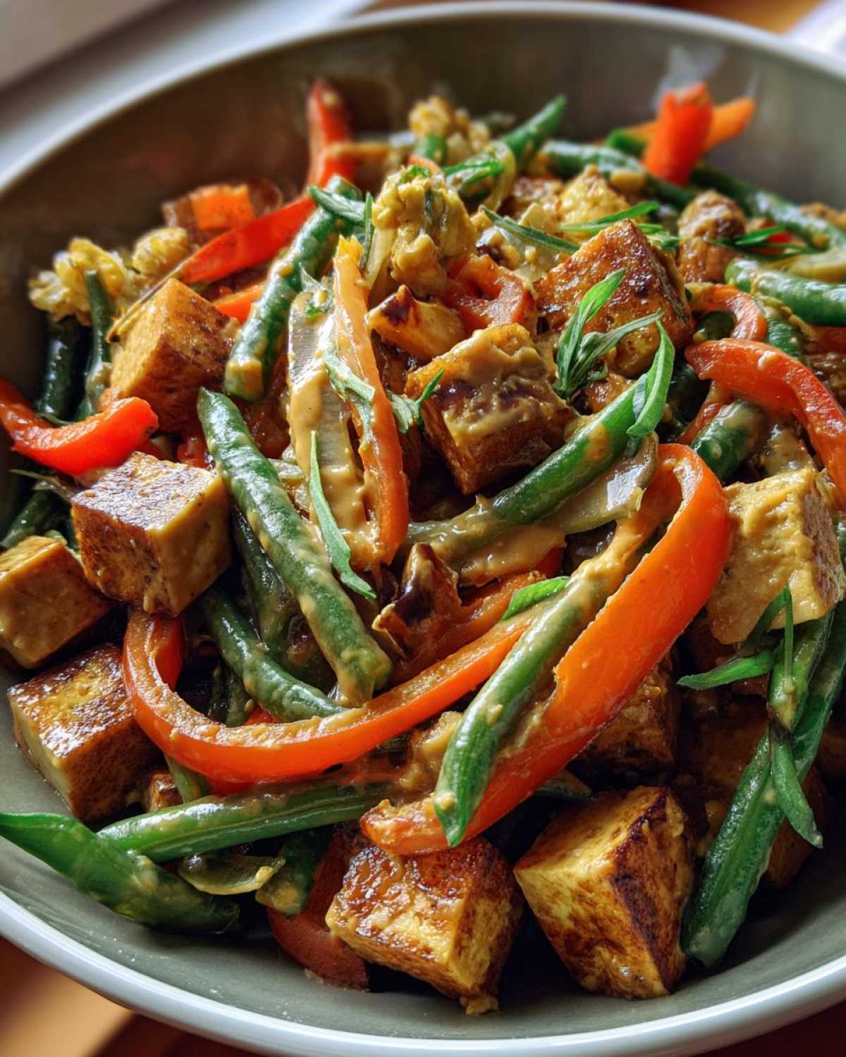 Vegetable Stir-Fry with Peanut Sauce - detail 2
