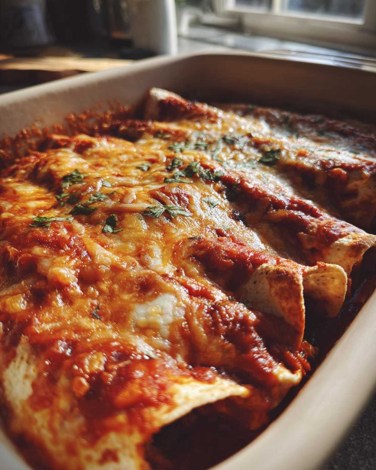 Vegetarian Black Bean Enchiladas - detail 2