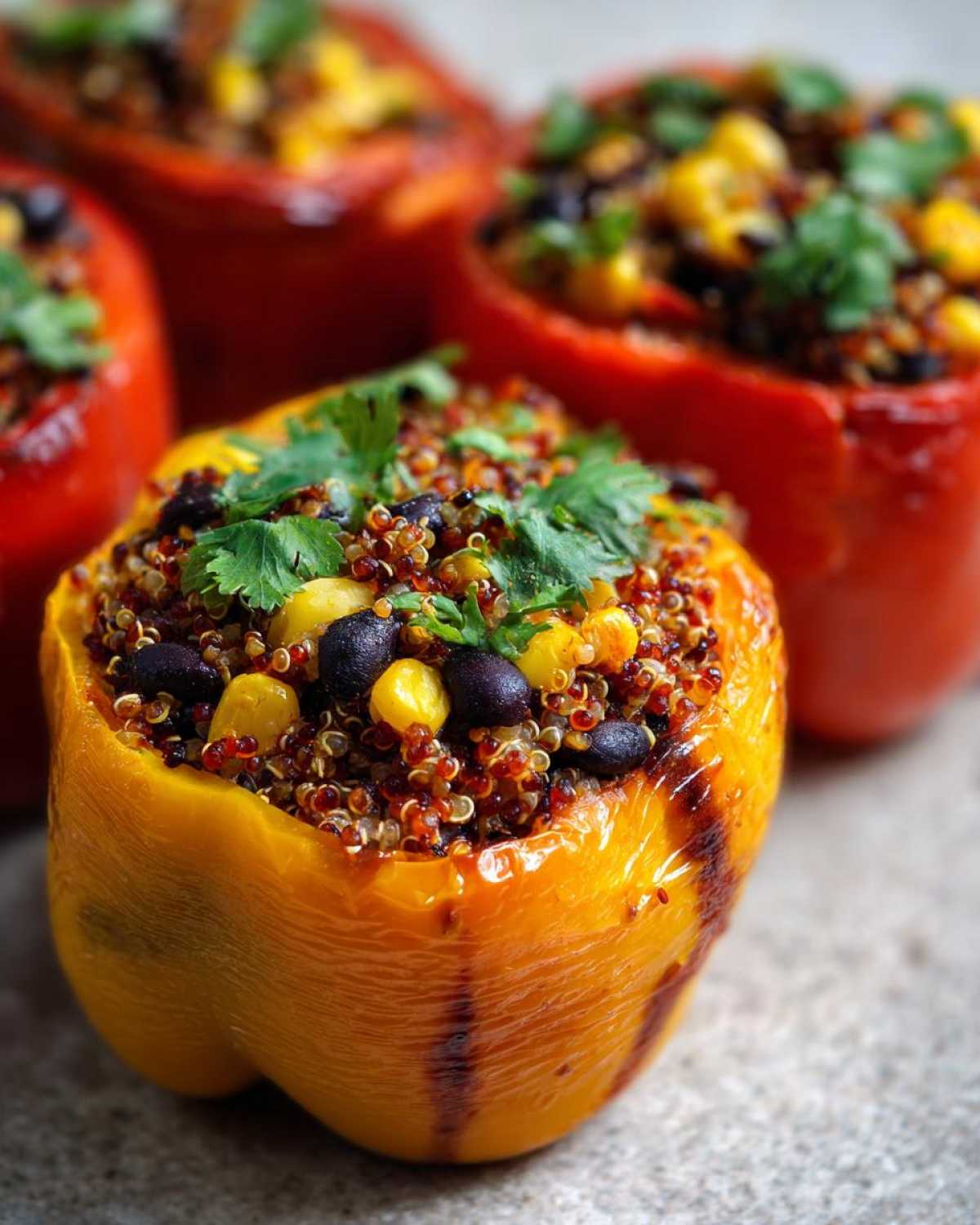 Vegetarian Quinoa-Stuffed Bell Peppers - detail 1