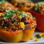 Vegetarian Quinoa-Stuffed Bell Peppers
