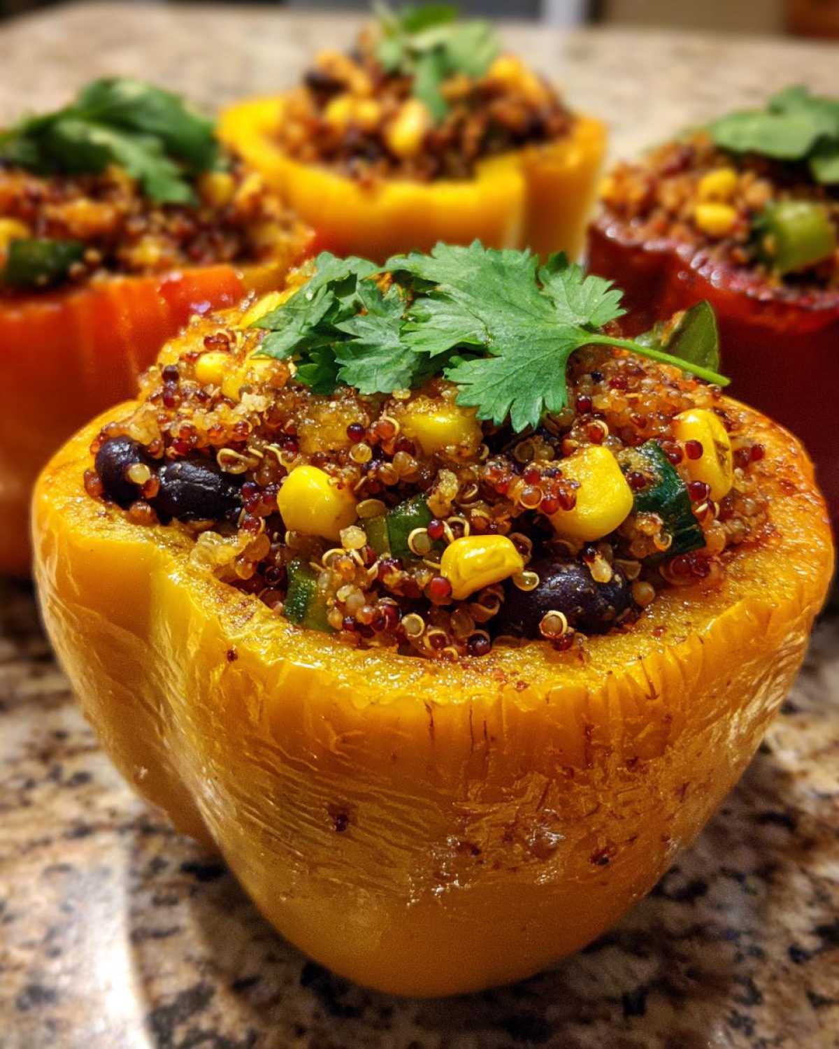 Vegetarian Quinoa-Stuffed Bell Peppers - detail 2