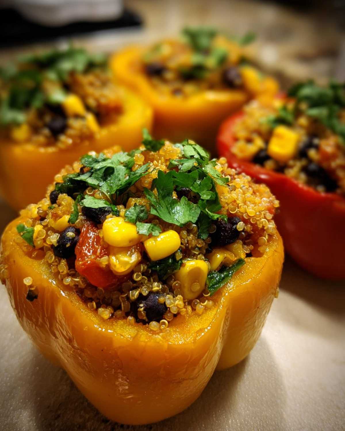 Vegetarian Quinoa-Stuffed Bell Peppers - detail 3