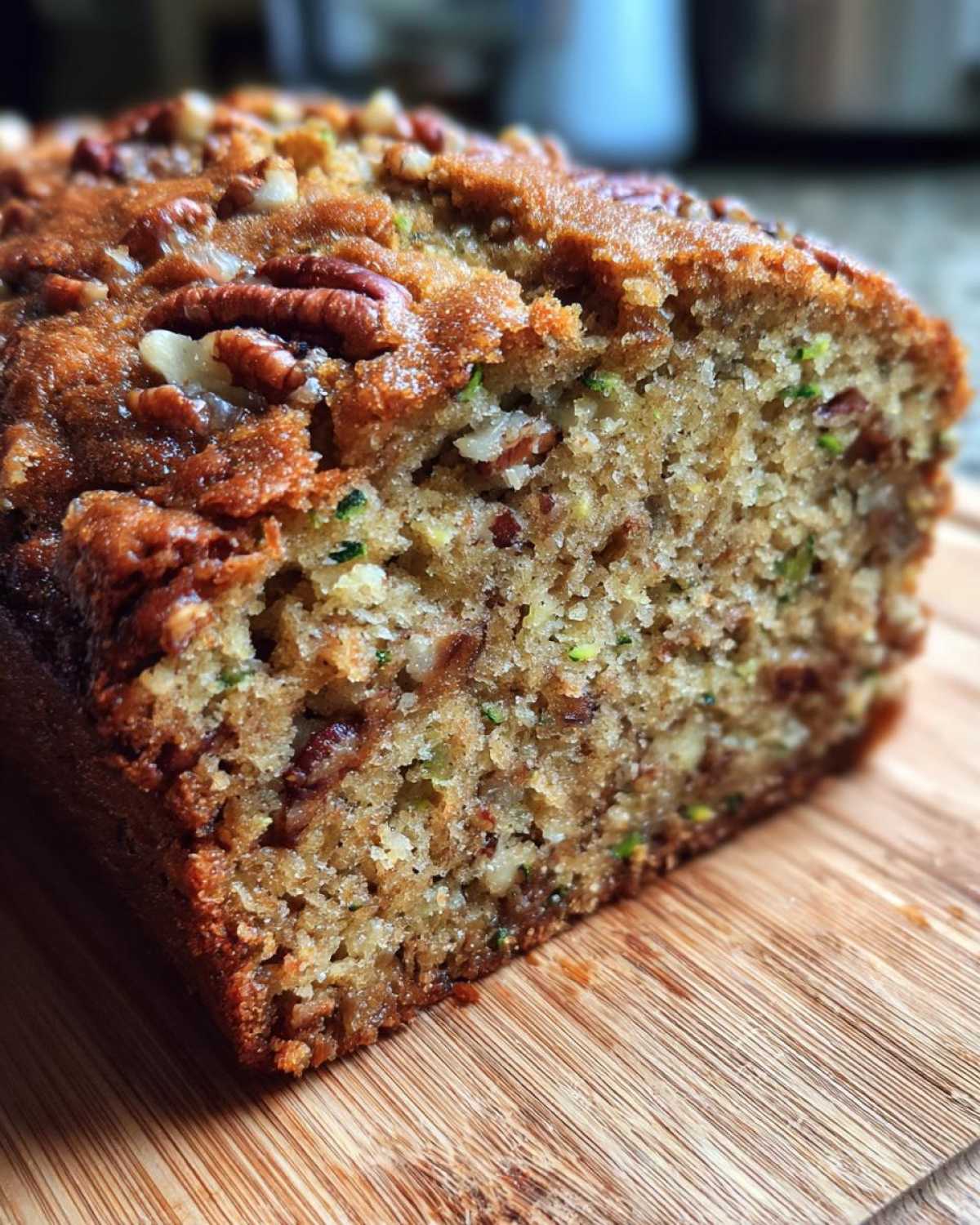 Zucchini Bread with Pecans - detail 1