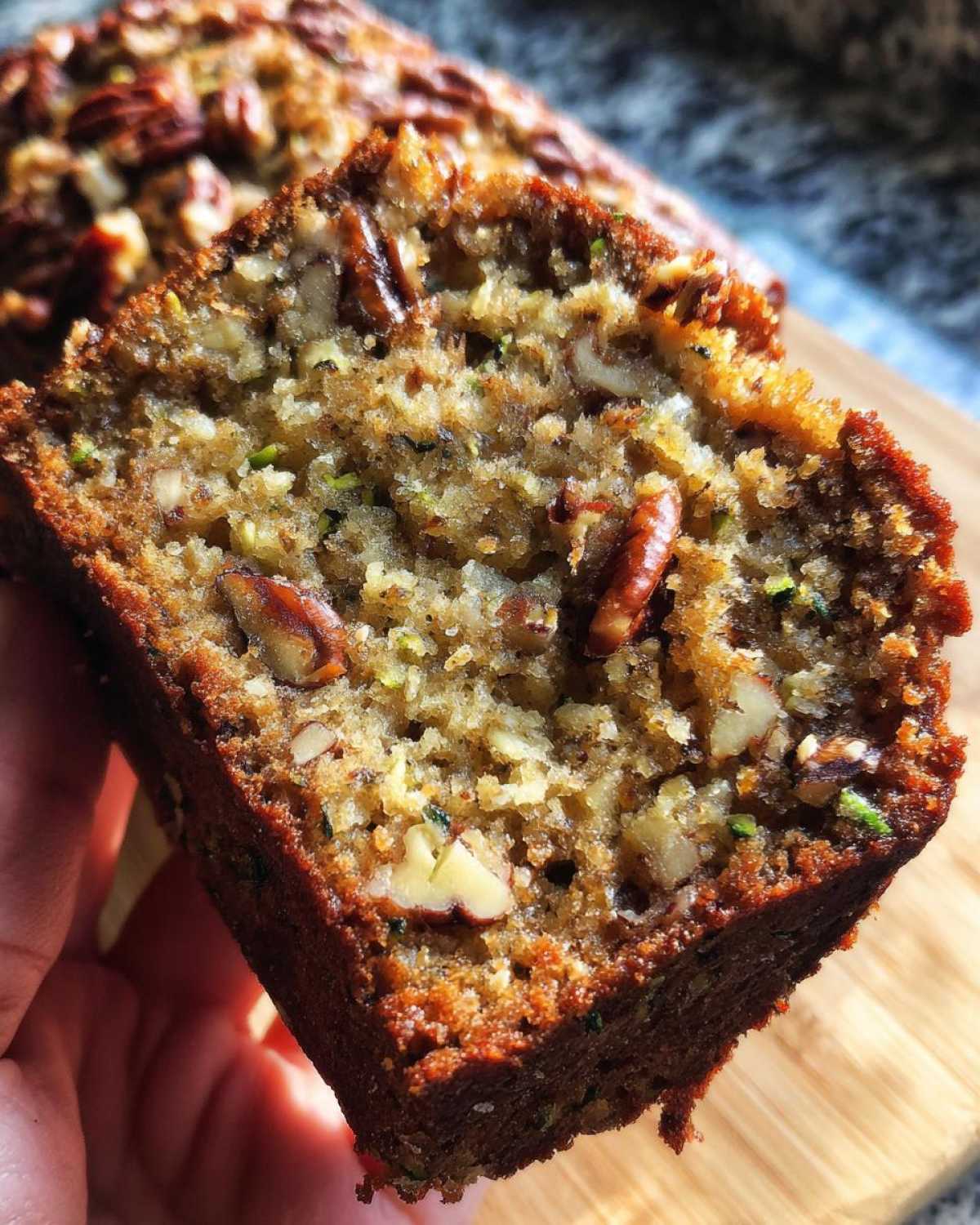 Zucchini Bread with Pecans - detail 3