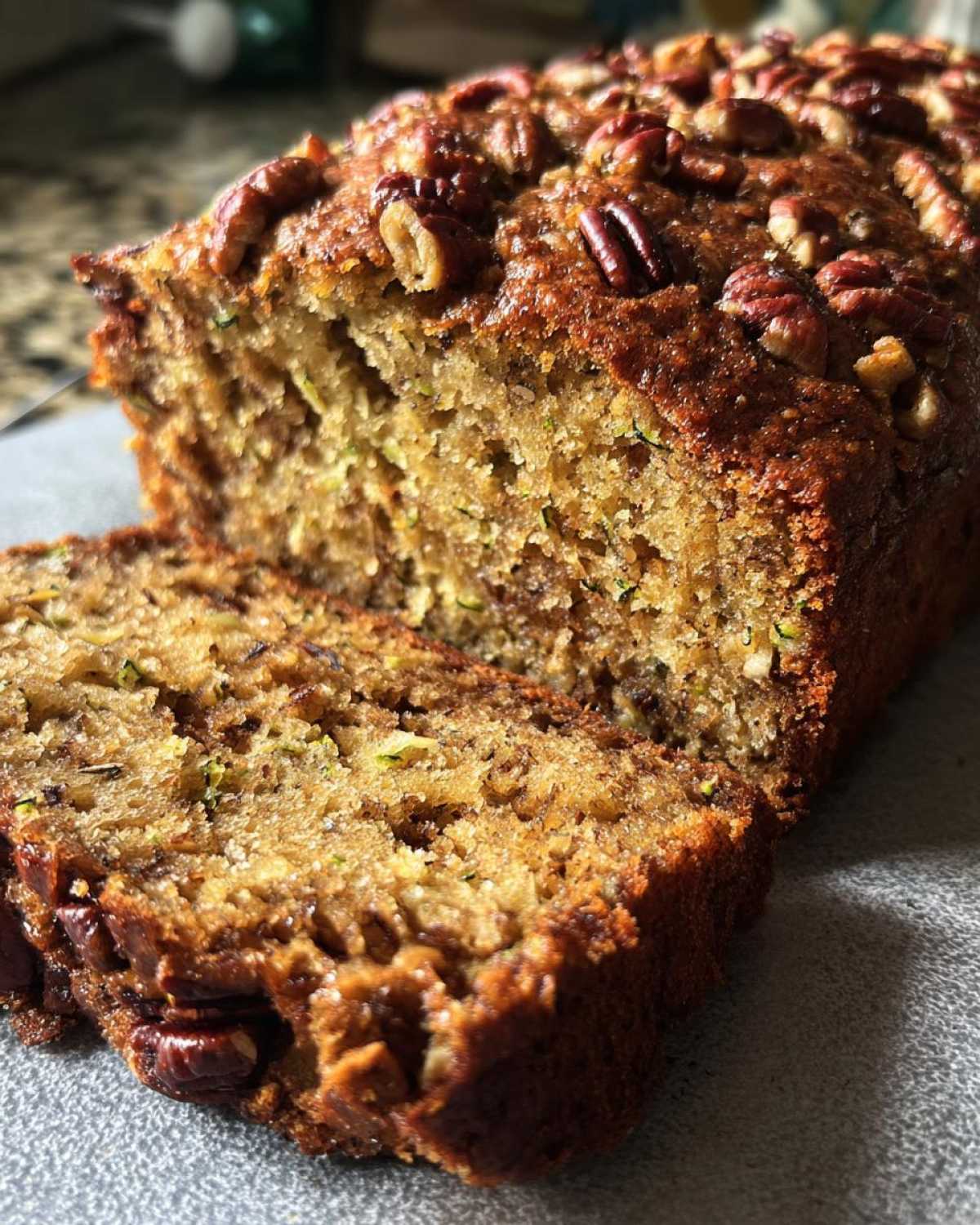 Zucchini Bread with Pecans - detail 4