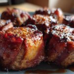 BBQ Bacon-Wrapped Meatloaf Bites (Game Day Dinner Idea)