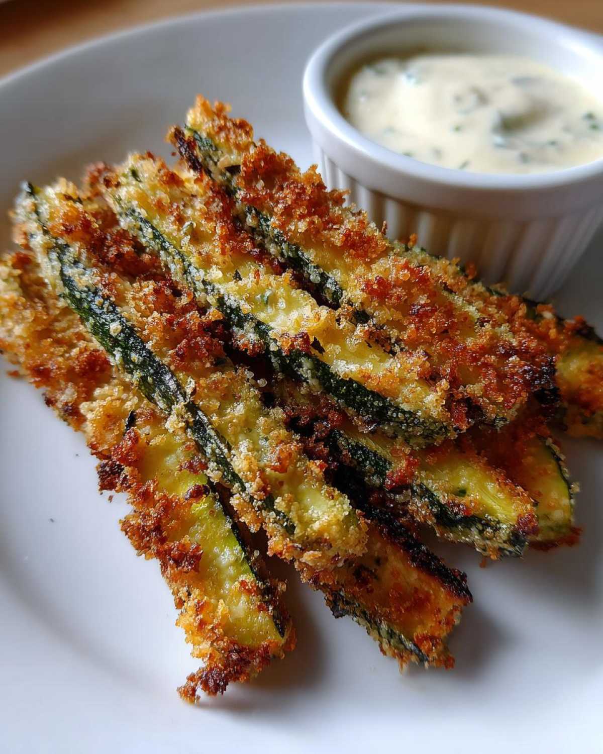 Baked Zucchini Fries with Garlic Aioli (Guilt-Free Crispy Snack) - detail 4