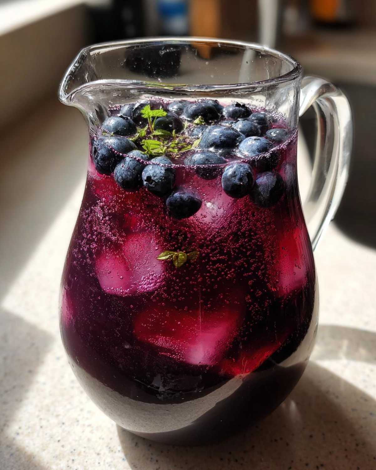 Blueberry Lavender Lemonade (Gorgeous Garden Party Drink) - detail 4