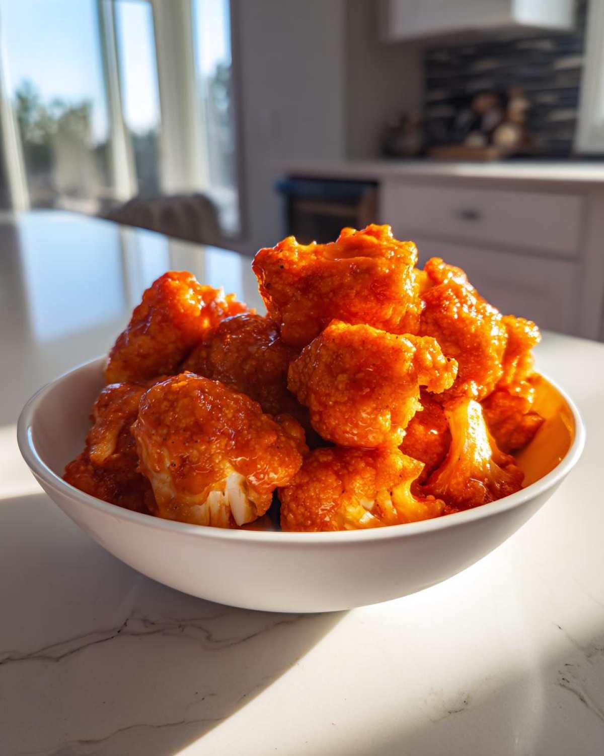 Buffalo Cauliflower Bites (Addictive Vegetarian Wing Swap) - detail 1