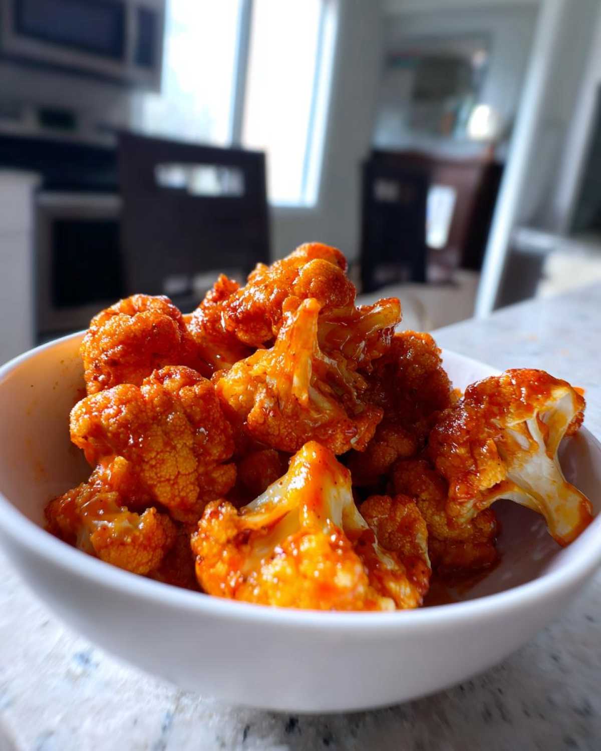 Buffalo Cauliflower Bites (Addictive Vegetarian Wing Swap) - detail 2
