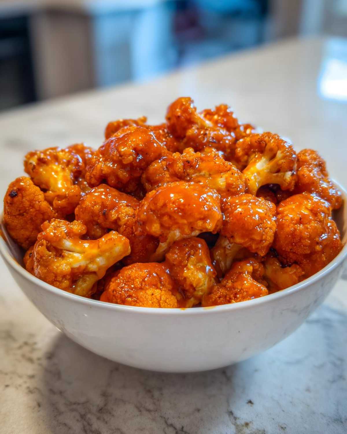 Buffalo Cauliflower Bites (Addictive Vegetarian Wing Swap) - detail 3