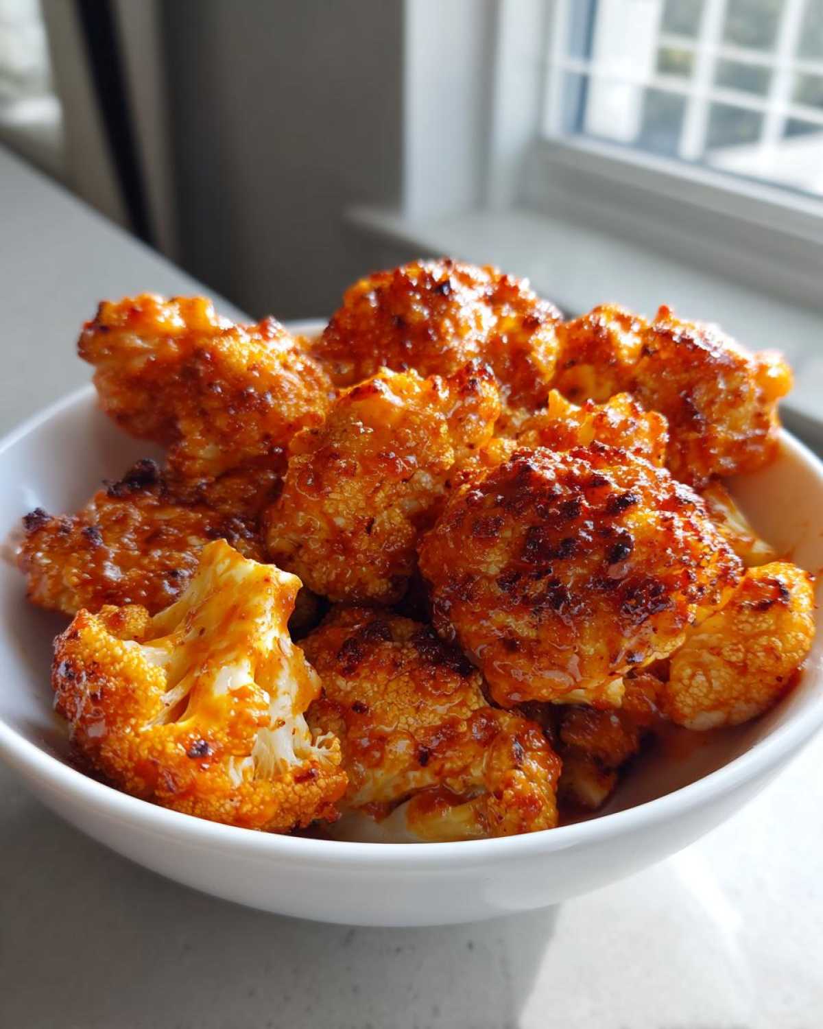 Buffalo Cauliflower Bites (Addictive Vegetarian Wing Swap) - detail 4