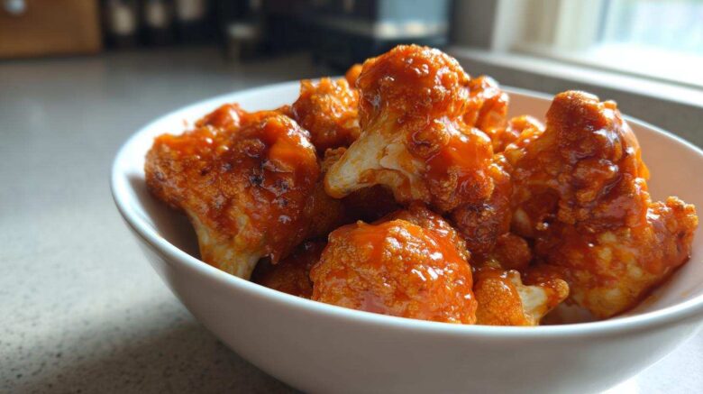 Buffalo Cauliflower Bites (Addictive Vegetarian Wing Swap)