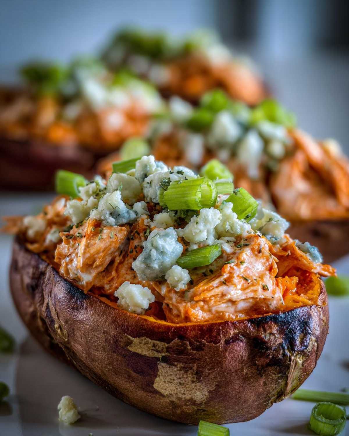 Buffalo Chicken Stuffed Sweet Potatoes (Game-Changing Flavor Combo) - detail 1