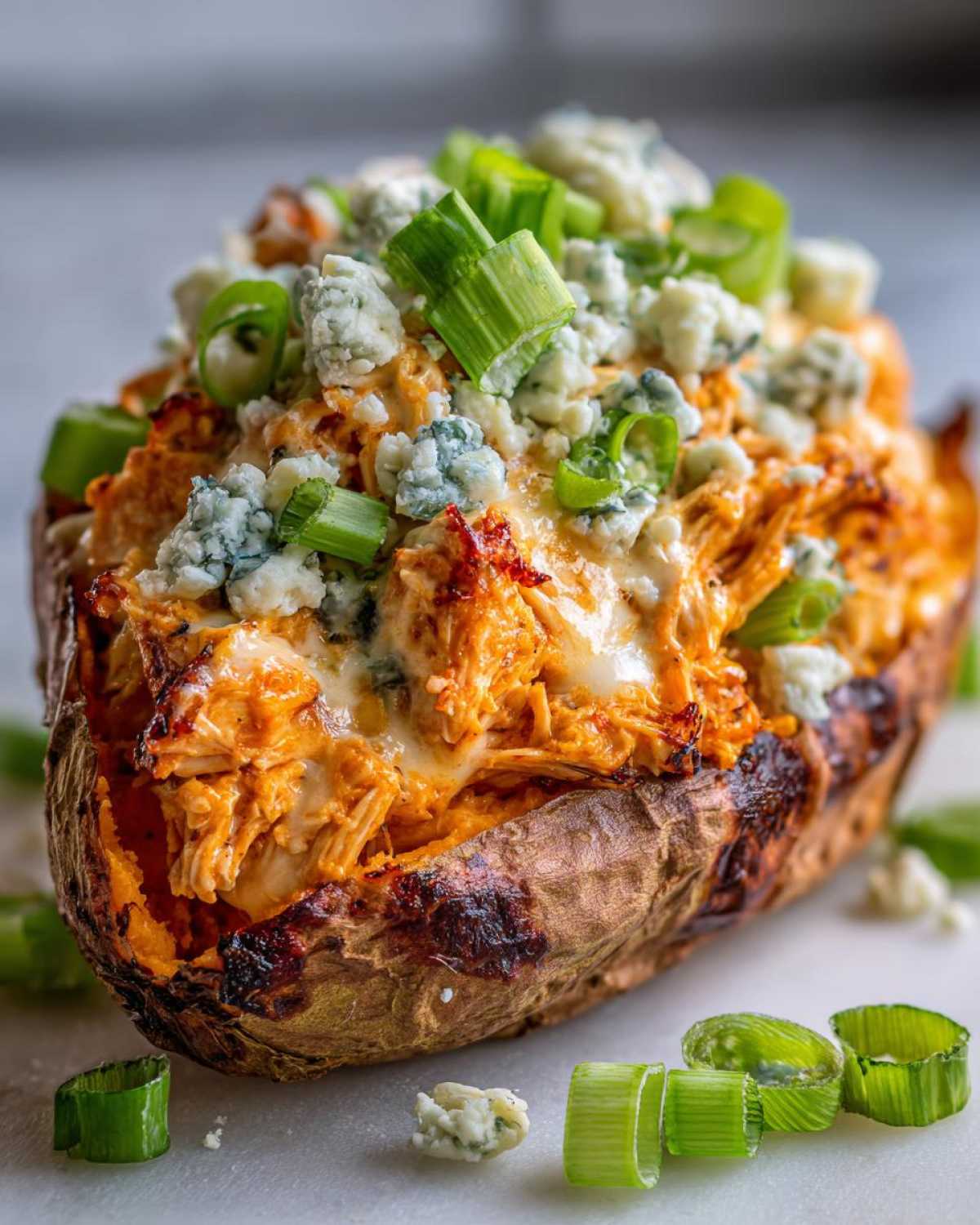 Buffalo Chicken Stuffed Sweet Potatoes (Game-Changing Flavor Combo) - detail 2
