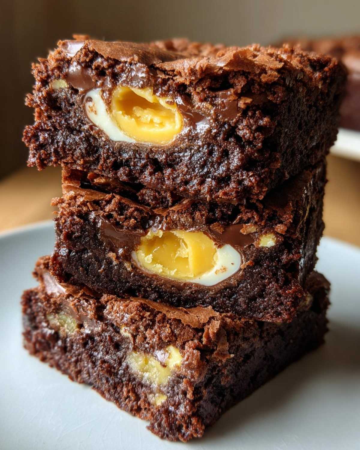 Cadbury Egg Brownies (Easter Candy Surprise Dessert) - detail 2