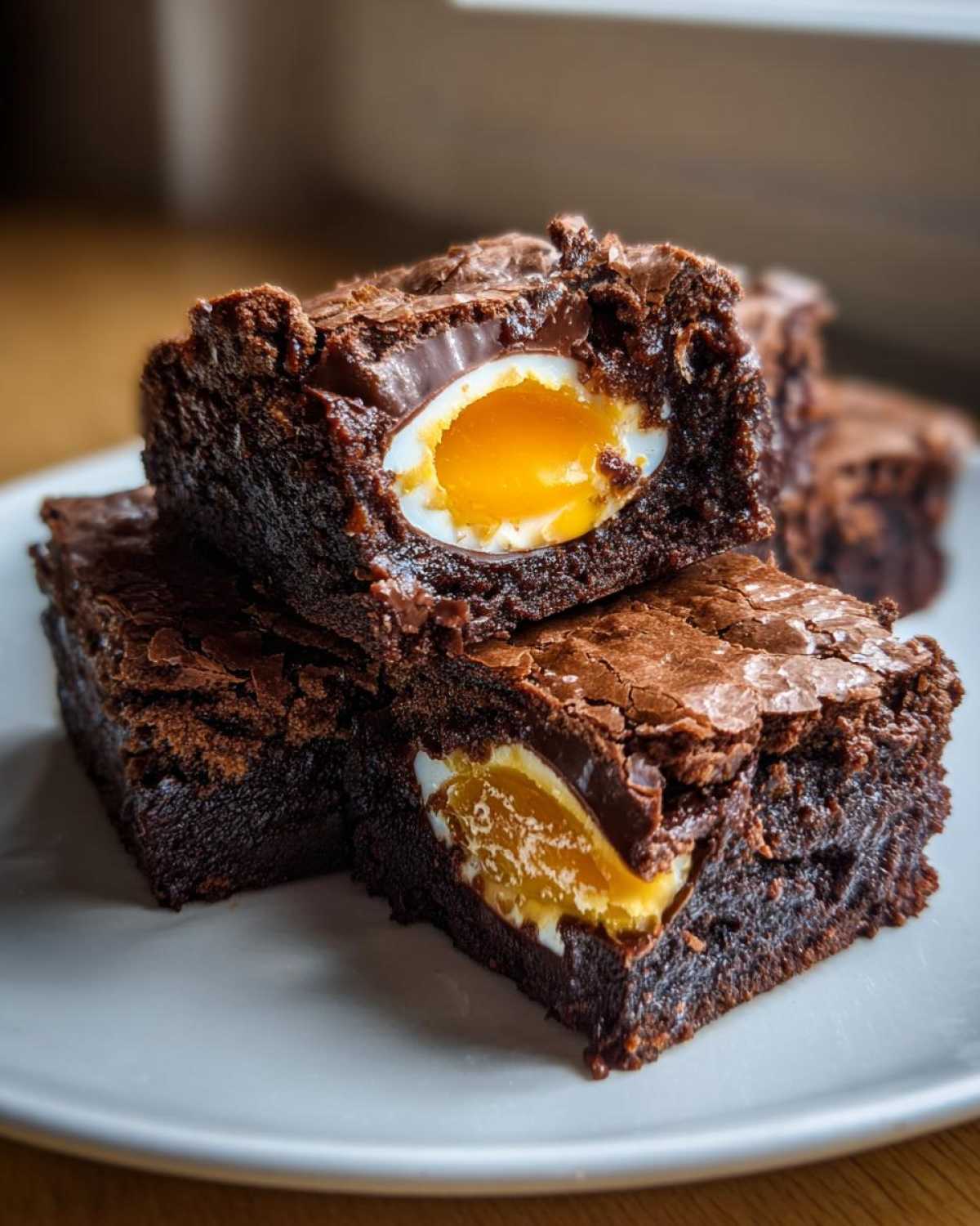 Cadbury Egg Brownies (Easter Candy Surprise Dessert) - detail 3