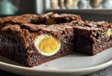 Cadbury Egg Brownies (Easter Candy Surprise Dessert)