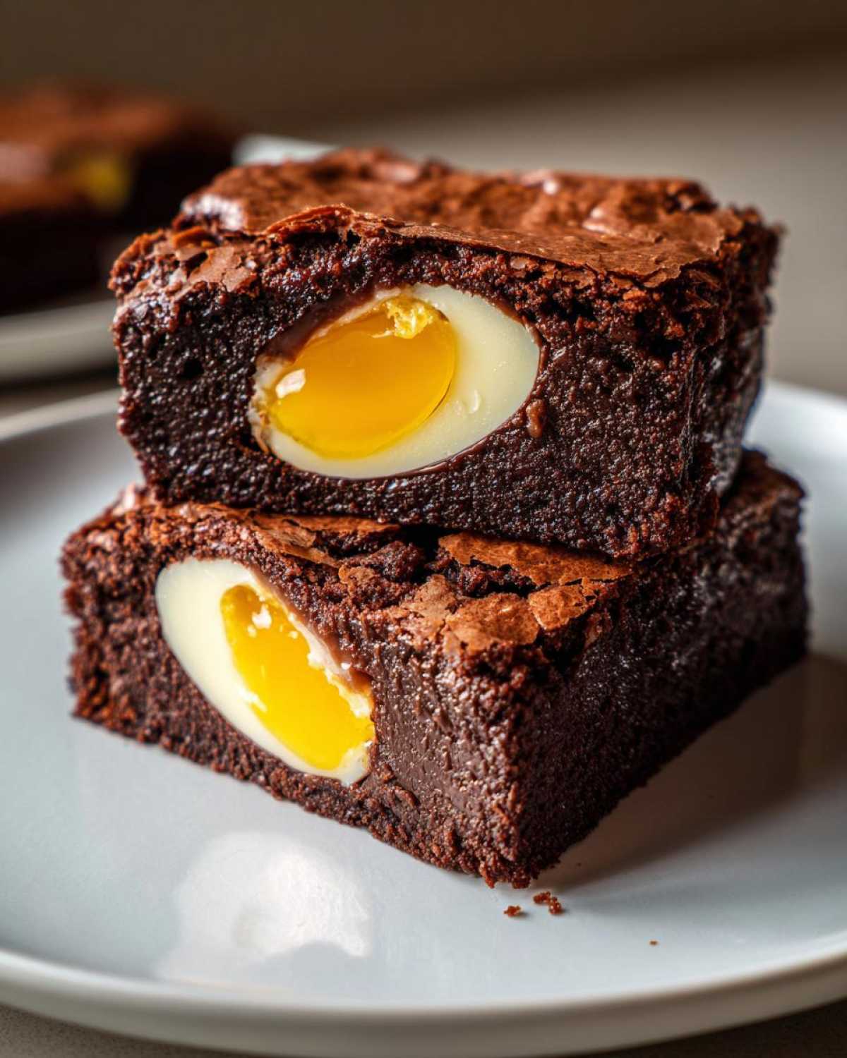 Cadbury Egg Brownies (Easter Candy Surprise Dessert) - detail 4
