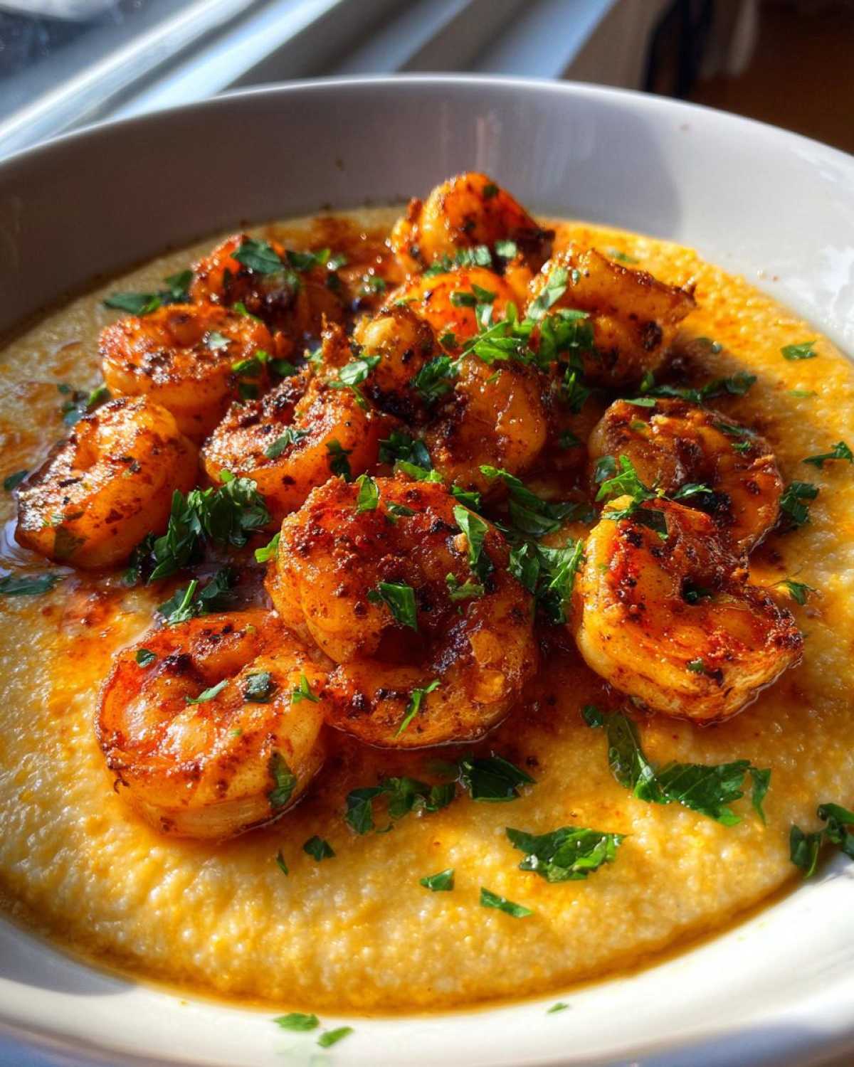 Cajun Shrimp and Cheesy Grits (Southern Comfort Made Simple) - detail 1