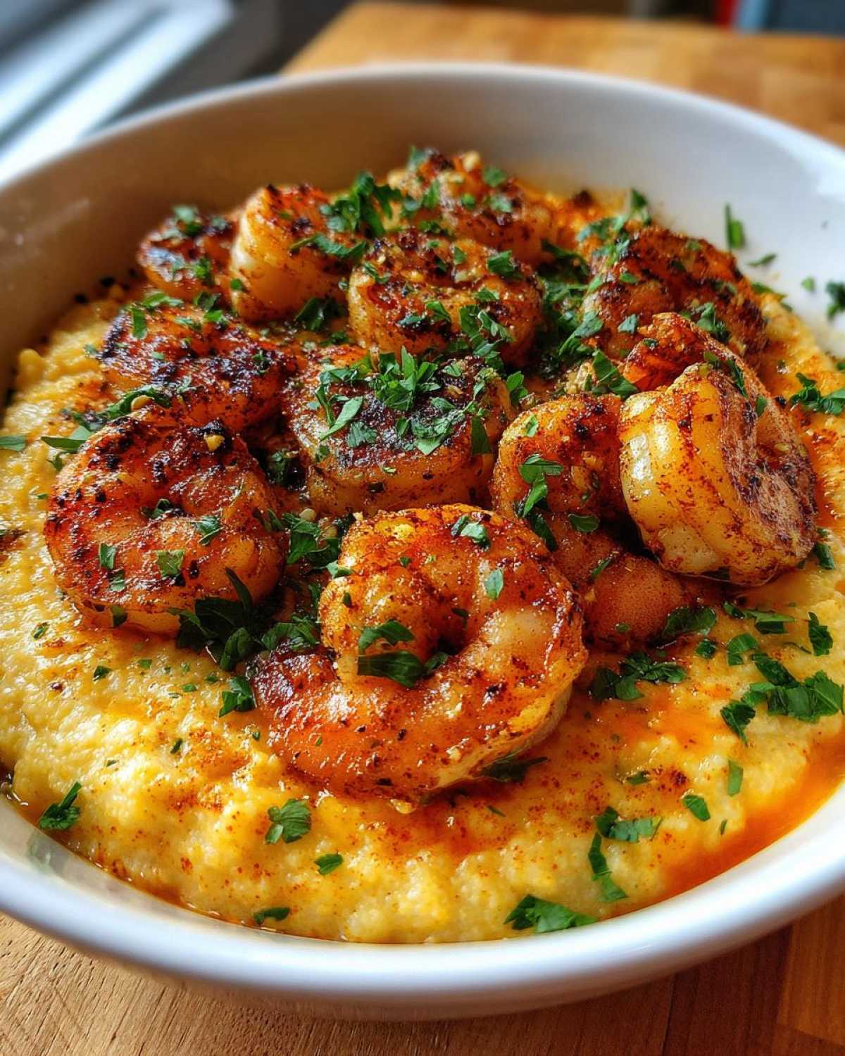 Cajun Shrimp and Cheesy Grits (Southern Comfort Made Simple) - detail 3